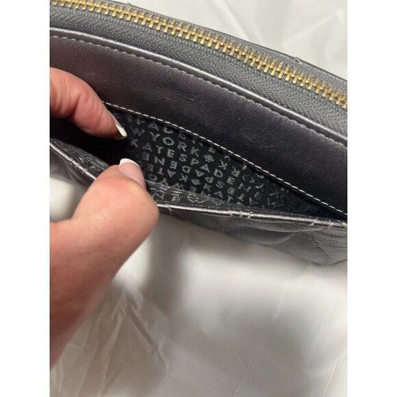 Kate Spade Briar Lane Quilted leather Neda Wallet gunmetal - Picture 12 of 14